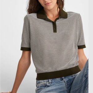 Madewell Striped shrunken Polo Tee